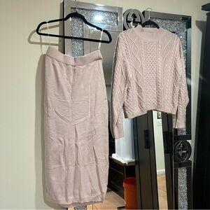 Shein sweather top and skirt size medium